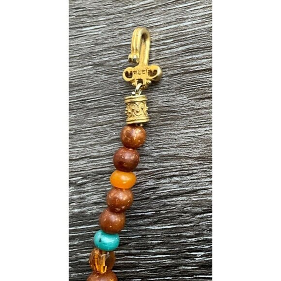 Vintage Liz Claiborne Necklace LCI Beaded Inch Multi Color Signed Sz 28” - Picture 10 of 11